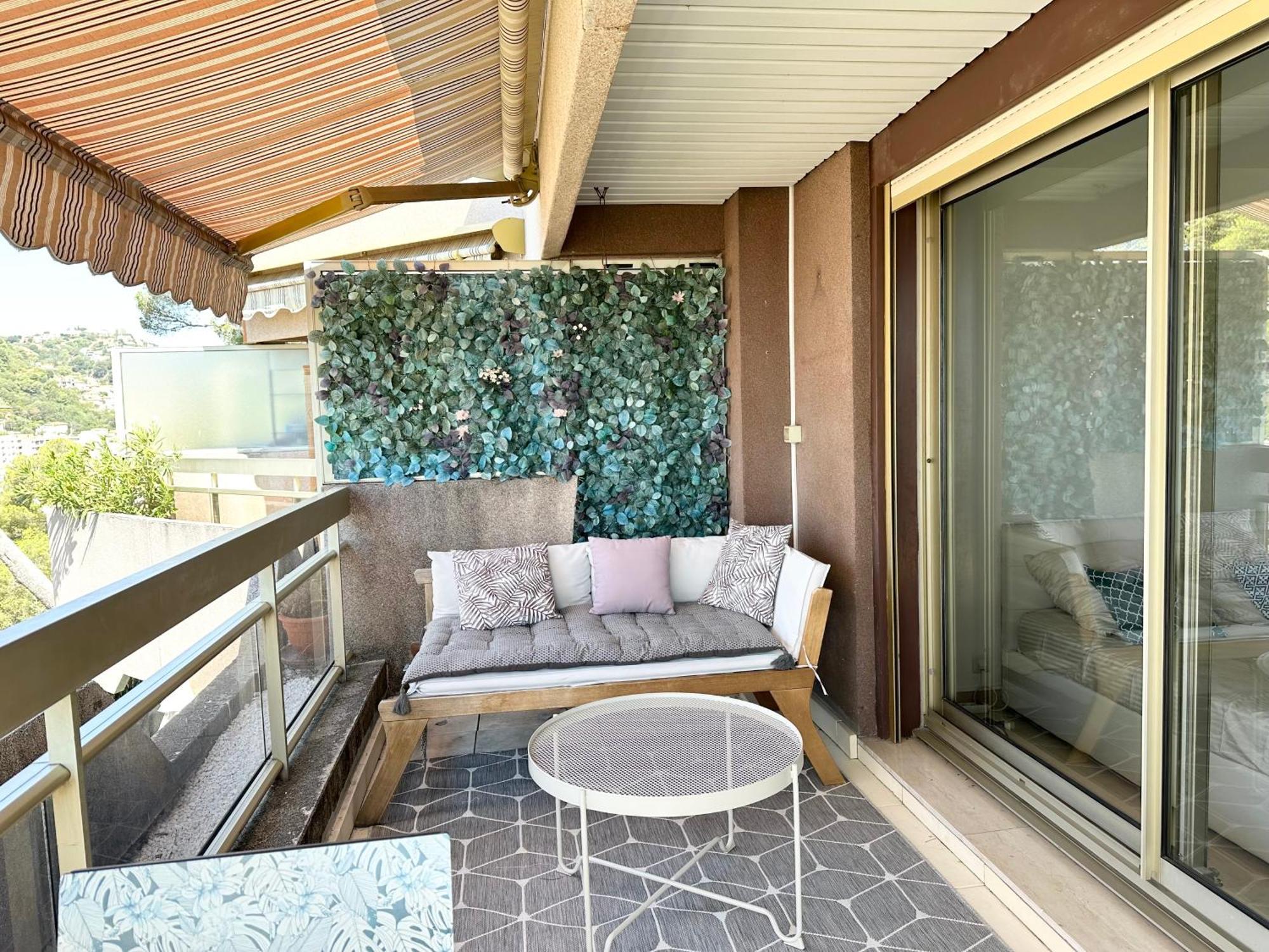 Nice, Grand Studio - Piscine - Terrasse Vue Mer Apartman Kültér fotó